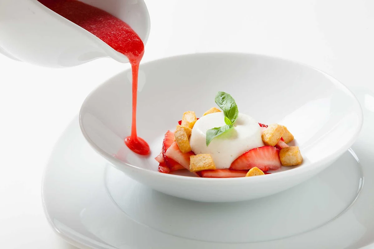 2013_Mar20-A_SPE_CelebrityCruises_7860 - A dish prepared in Celebrity Cruises's Main Restaurant.