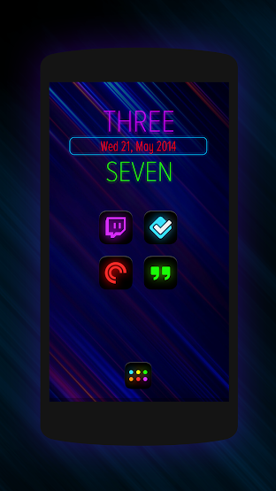 Neon Glow - Icon Pack - screenshot