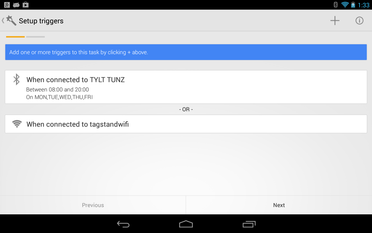 Trigger - screenshot