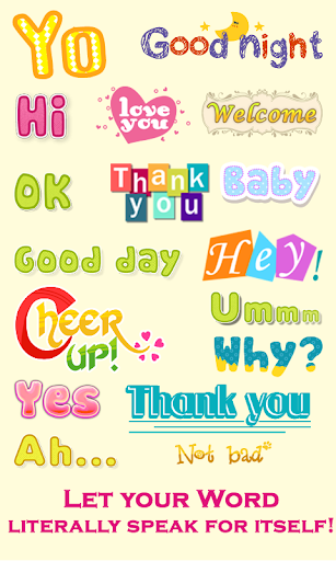 WordArt Chat Sticker Viber