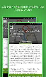 GIS Mapping Course poster 1