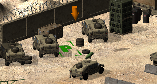 Military Truck Parking 3D
