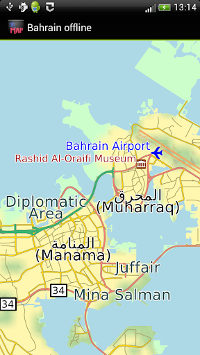 Bahrain offline map