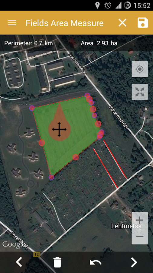 GPS Fields Area Measure Android Apps on Google Play