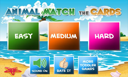 Match Cards Game for Toddlers