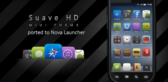 free download android full pro mediafire qvga Suave HD (Nova Apex Go Theme) APK v2.7 tablet armv6 apps themes games application