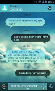 Free GO SMS Pro Clean Theme EX APK for Android