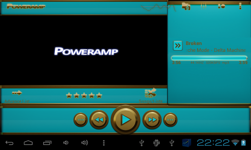 免費下載音樂APP|poweramp skin light blue app開箱文|APP開箱王