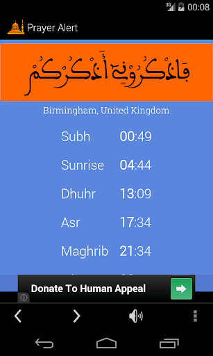 Prayer Alert Prayer Times