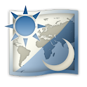 世界地図時計 logo