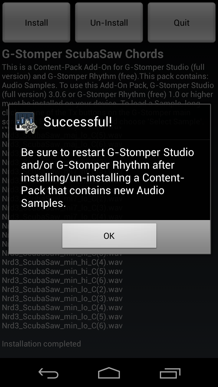 G-Stomper ScubaSaw Chords Screen 2
