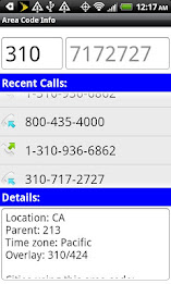 Area Code Info 2014 - Free poster 1