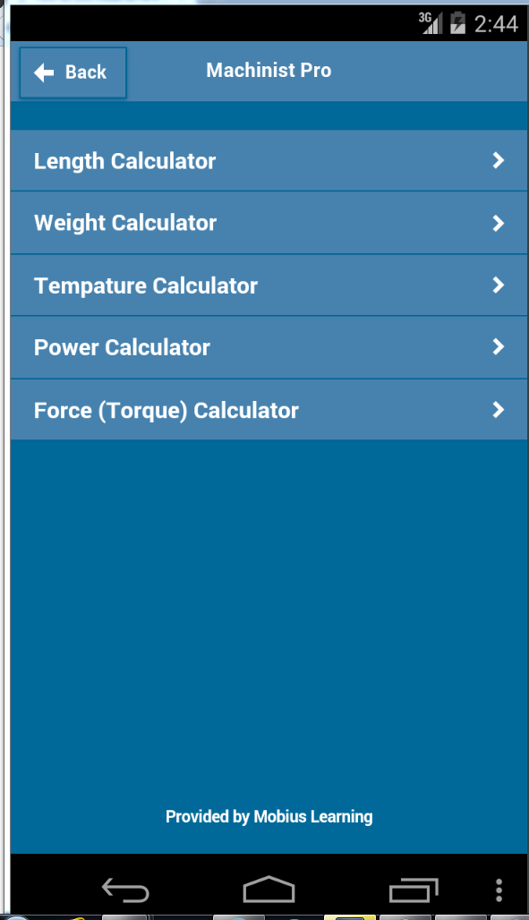 Machinist Calculator Pro Screen 2