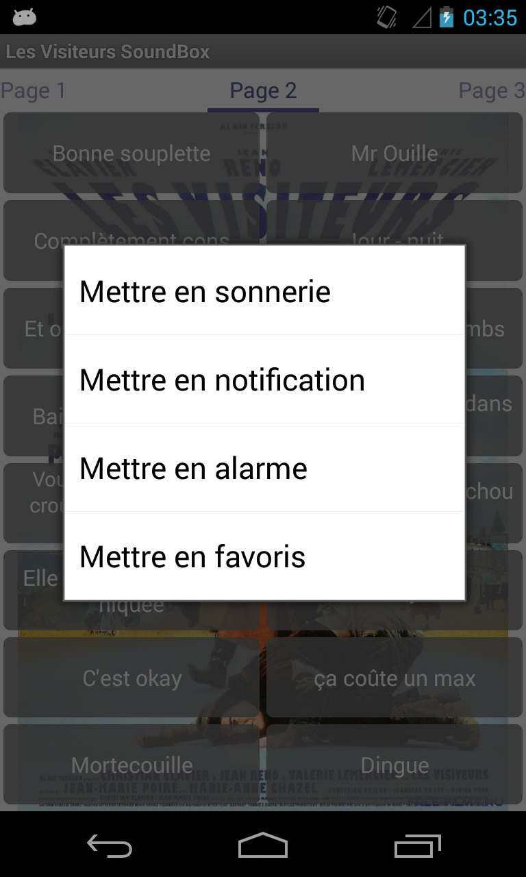 Les Visiteurs soundbox Screen 2