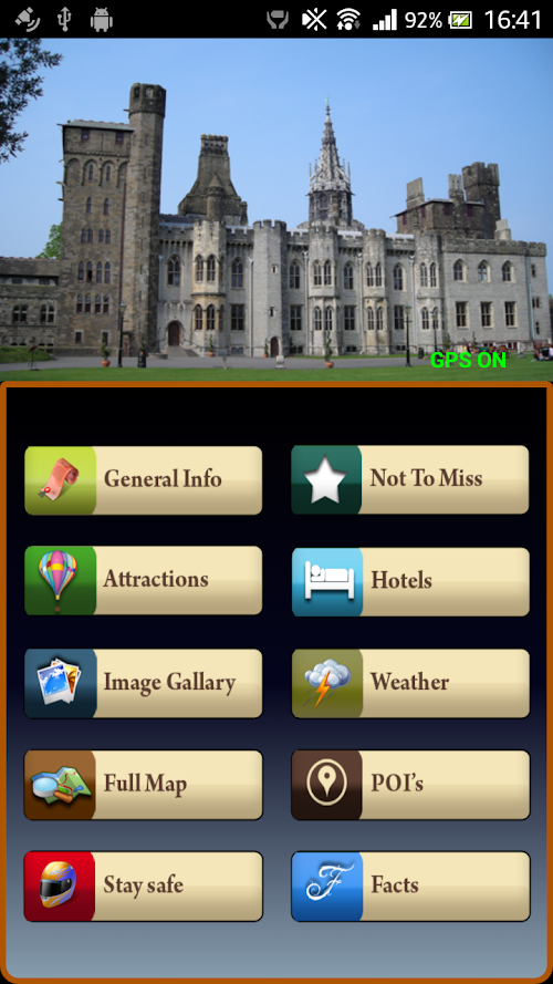 Android application Cardiff Offline Travel Guide screenshort