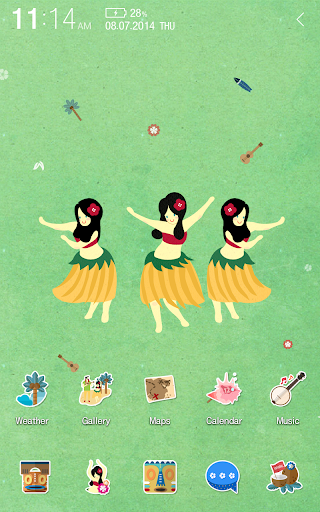 Hula Girls Atom Theme