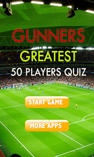 Gunner 50 Greatest Player Quiz