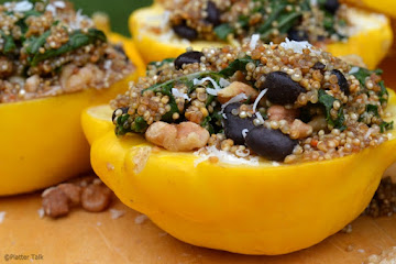 Quinoa and Kale Stuffed Starburst Squash