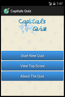 Capitals Quiz APK ภาพหน้าจอ #1