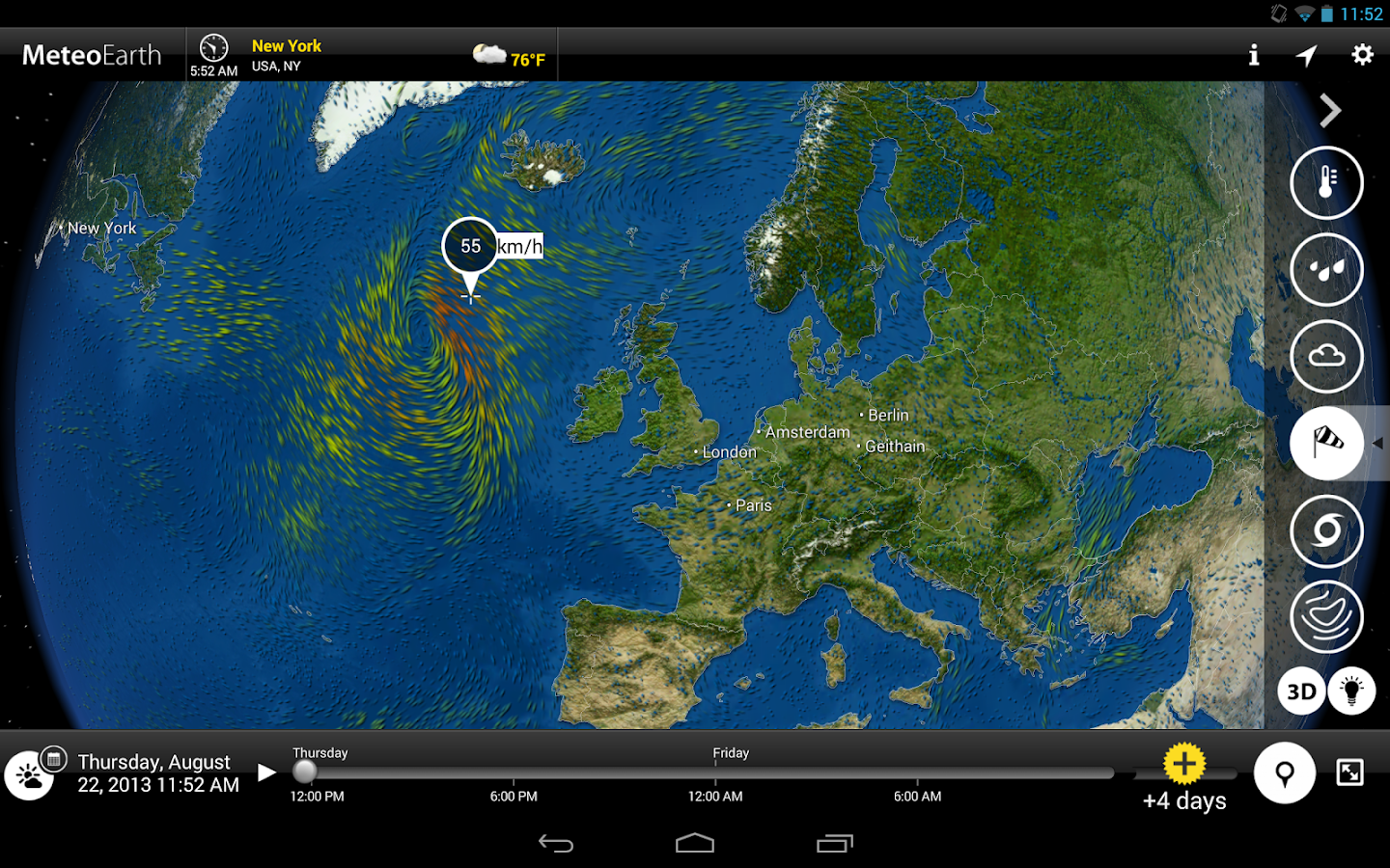 MeteoEarth - screenshot