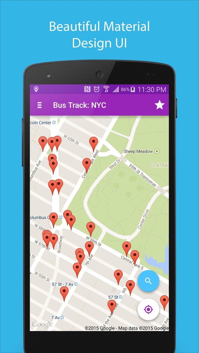 Bus Track: NYC Screen 2