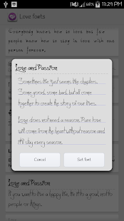 Love Fonts for FlipFont Screenshots 3