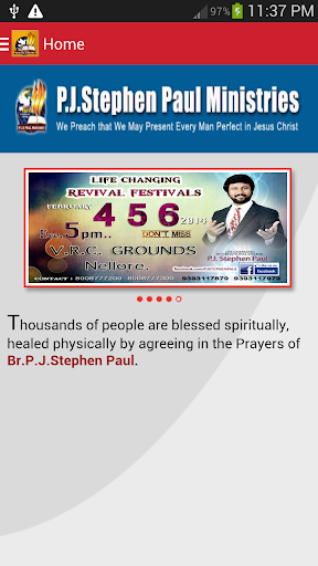 P J Stephen Paul - Ministries