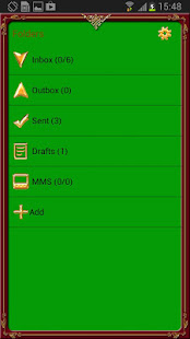 GO SMS Golden Vintage Green(圖4)-速報App