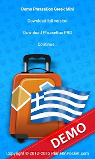 Phrasebook Greek Demo