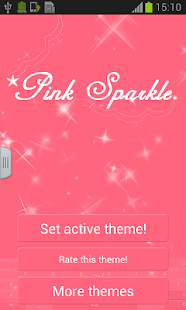 Pink Sparkle GO Keyboard - screenshot thumbnail