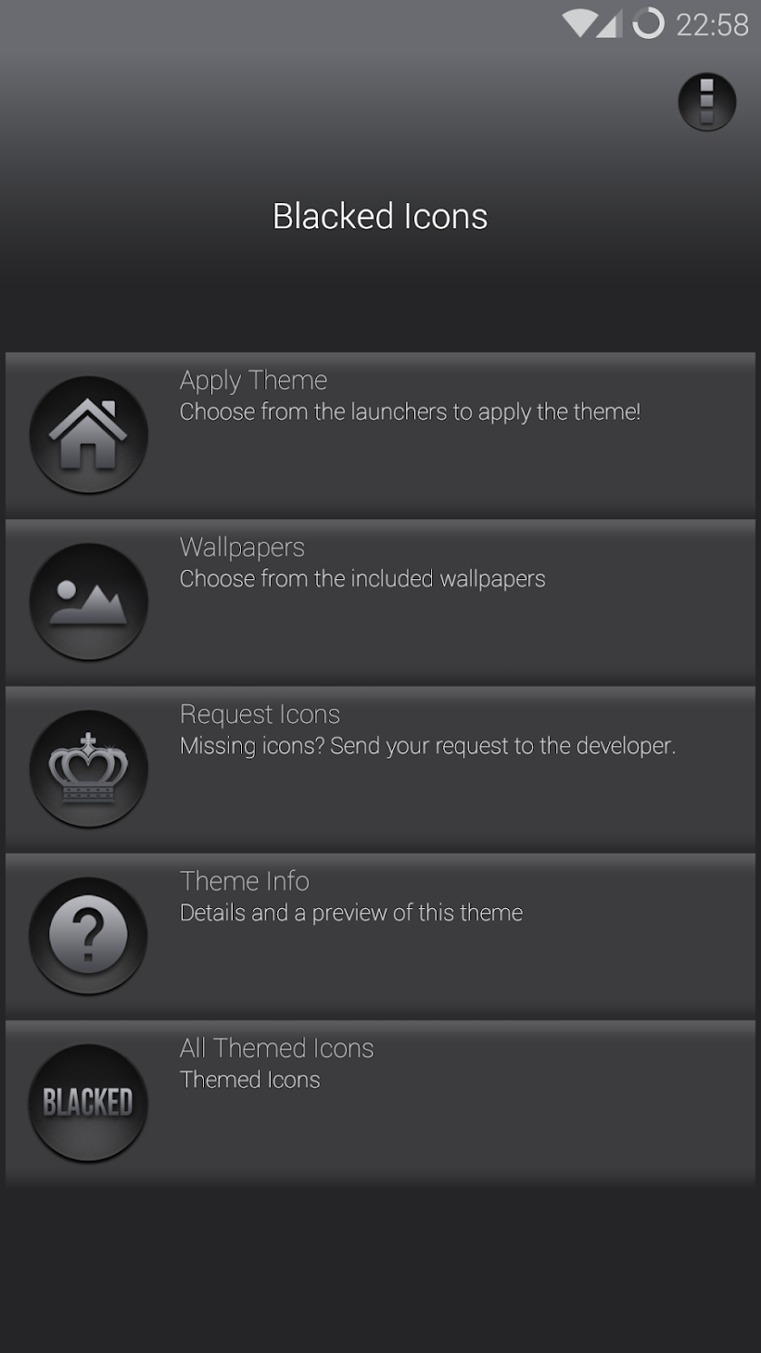 Blacked- Black Icons Nova Apex Screen 3