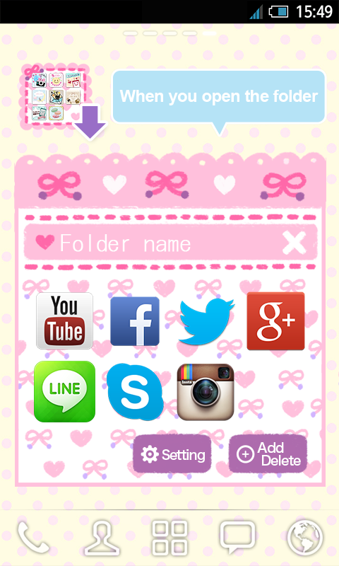 Lovely folder *girls* Screen 3