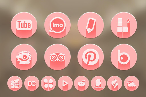 【免費個人化App】Pink Icon Pack - Go TSF Shell-APP點子