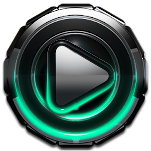 Poweramp skin Mint Glow logo