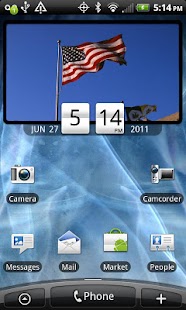 Download American Flag Clock Widget Pro APK