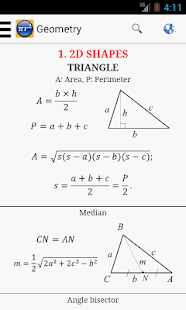Maths Formulas Screenshot