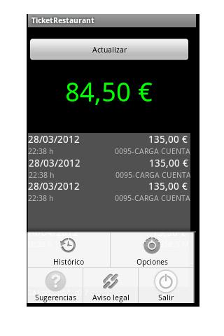 Ticket Restaurant Saldo Screen 3