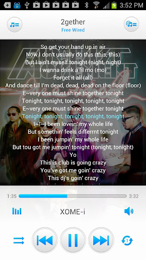 MAVEN Music Player Trình phát nhạc 3D nhiều tùy chọn + tự tải lời bài hát cho android
