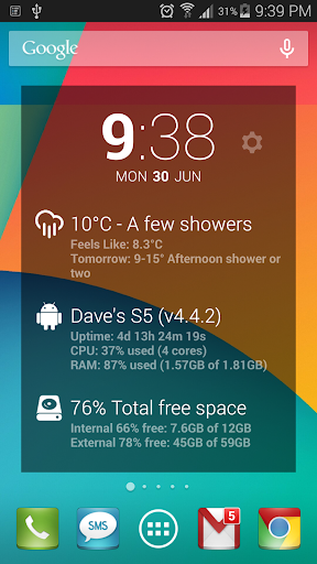 DashClock DeviceInfo Extension