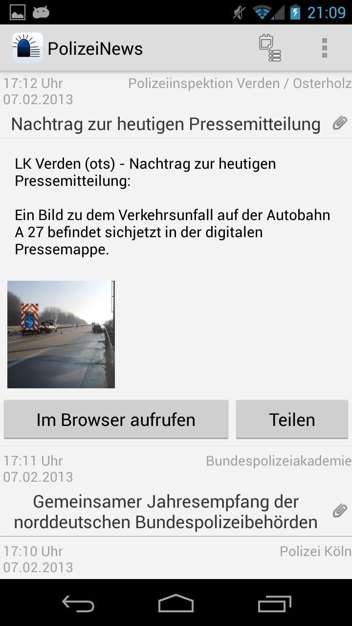 PolizeiNews Screen 2