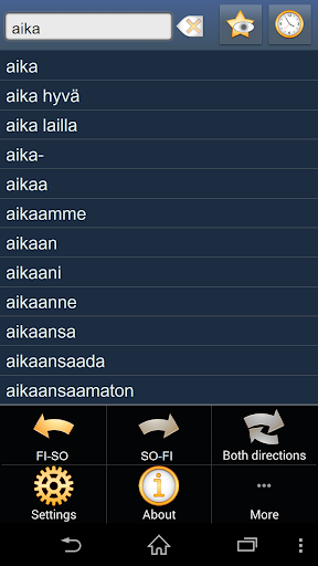 Finnish Somali dictionary