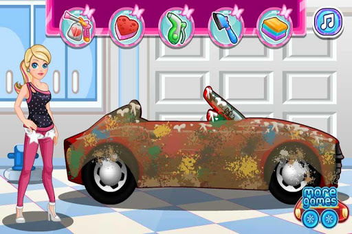 Girl Car Wash Design