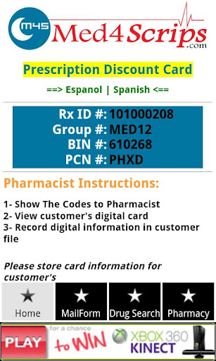 Phone Pharmacy Rx Discount