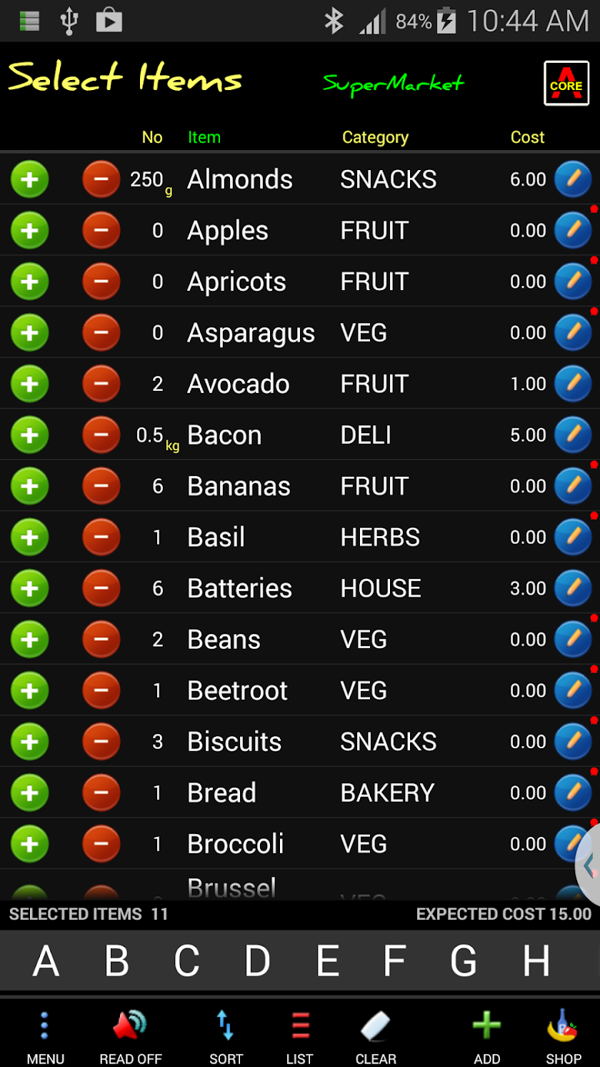 Shopping List Maker Plus Screen 1