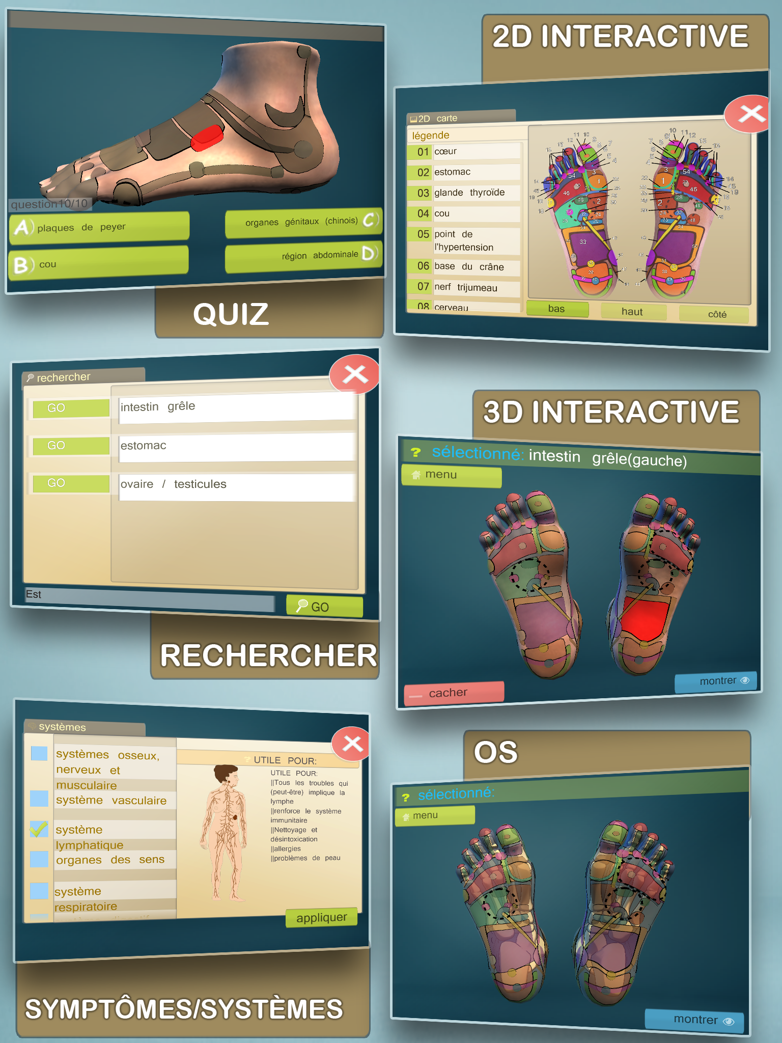 Android application Total Reflexology 3D screenshort