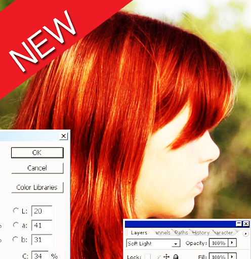 change hair color in photo