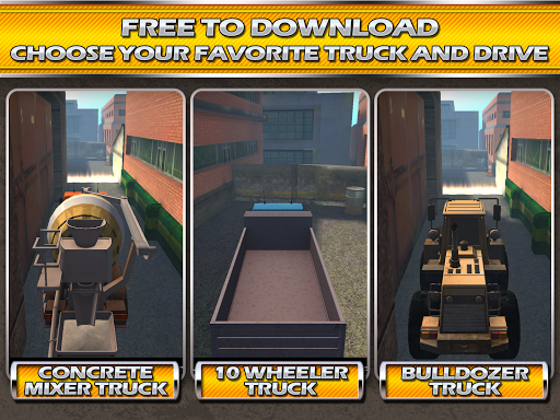 【免費賽車遊戲App】Construction Truck 3D Parking-APP點子