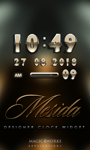 Mesida Digital Clock Widget