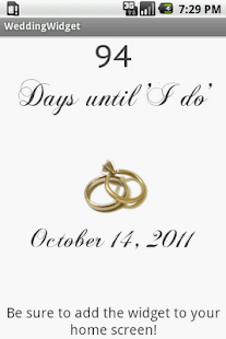 Wedding Countdown Widget
