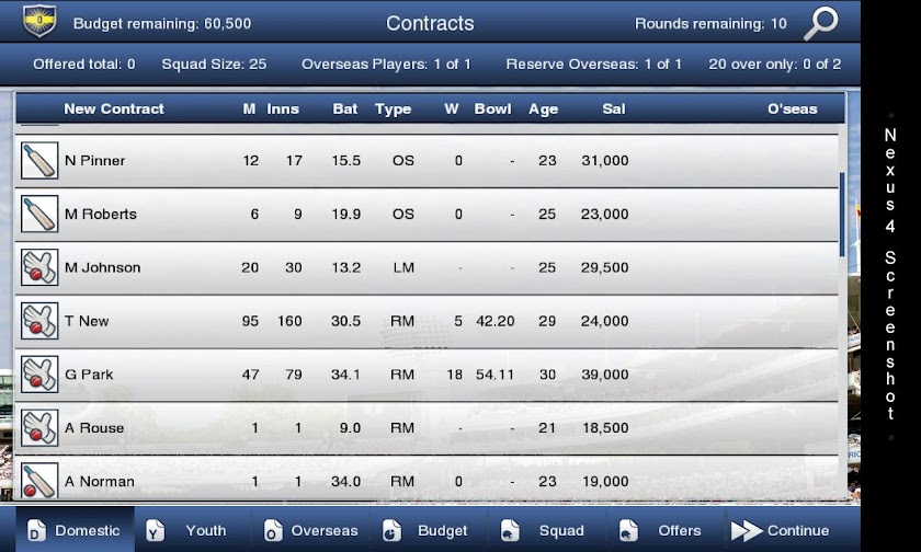 Cricket Captain 2014 Screen 3